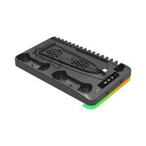 Suporte De Jogo Com Luz De 7 Cores Para PS5 Com Base De Dissipação De Calor, Gancho Para Fone De