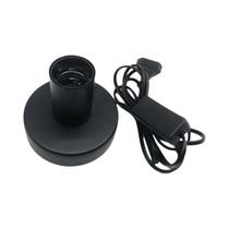 Suporte De Lâmpada E27 De Metal Preto 2PCS Base De Mesa Com Interruptor On/Off Para Lâmpada De
