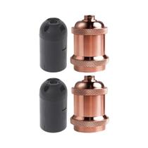 Suporte De Lâmpada Edison E27 Retro Com Base De Lâmpada Em Anel