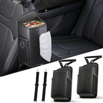 Suporte de lenços de papel SportySizz para banco dianteiro com 2 bolsos laterais Suporte de lenços de papel SportySizz para banco dianteiro com 2 bolsos laterais