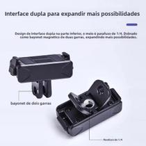 Suporte De Liberação Rápida DJI Osmo Action 5 pro 4 Pocket 3 Com Fivela Magnética Forte Para Câmeras