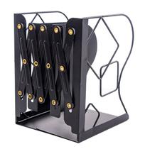 Suporte de livro retrátil Telescópico Metal Bookend Shelf Bookrack Organizador