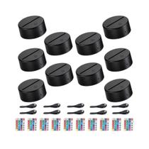 Suporte De Luz LED 3D Dimmable Em 16 Cores, Base De Lâmpada De Mesa Em Acrílico Com Controle Remoto Suporte De Luz LED 3D Dimmable Em 16 Cores, Base De Lâmpada De Mesa Em Acrílico Com Controle Remoto