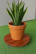 Suporte de madeira para vasos de plantas - galão de água - botijão de gás