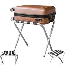 Suporte De Mala Alumínio Para Hotel Pousada Bagagem Maleiro Dobrável - AMZ Suporte De Mala Alumínio Para Hotel Pousada Bagagem Maleiro Dobrável - AMZ