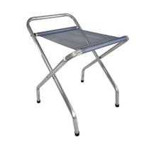 Suporte de Mala Cinza com Encosto Alumínio Reforçado 100 KG