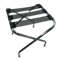 Suporte De Mala Dobrável Em Alumínio Reforçado Zaka Cor:preto Preto Suporte De Mala Dobrável Em Alumínio Reforçado Zaka Cor:preto Preto