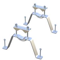 Suporte de mandíbula em V de aço inoxidável Aimeboost para montagem de antena