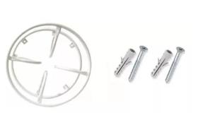 Suporte De Mangueira enrolador P/30 Mts Em Metal Circular Cor Branca com parafusos - MUITO BOM - Suporte De Mangueira enrolador P/30 Mts Em Metal Circular Cor Branca com parafusos - MUITO BOM -