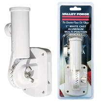 Suporte de mastro de bandeira Valley Forge 1" de alumínio multiposição branco