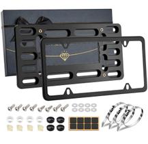 Suporte de matrícula frontal XCLPF, kit universal sem furadeira Suporte de matrícula frontal XCLPF, kit universal sem furadeira