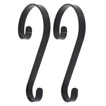 Suporte de meias Haute Decor Stocking Scrolls, pacote com 2 unidades, preto