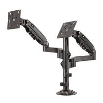 Suporte de Mesa Ajustavel com Pistao a Gas Para 2 Monitores PIX, 17" à 35", Preto - PX-H160 Suporte de Mesa Ajustavel com Pistao a Gas Para 2 Monitores PIX, 17" à 35", Preto - PX-H160