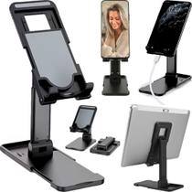 Suporte de Mesa Apoio Para Celular Smartphone Tablet iPad Kindle Ajustável Regulagem Altura