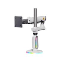 Suporte de Mesa Articulado Gamer para Monitor de 32" a 60" North Bayou, com Pistão a Gás, RGB, Branco - F7 NB