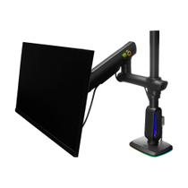 Suporte de Mesa Articulado Gamer para Monitor de 32" a 60" North Bayou, com Pistão a Gás, RGB, Preto - F7 NB