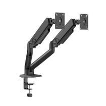 Suporte de Mesa Articulado para 2 Monitores de 17" a 32" Elements Audaz Duo, com Pistão a Gás, Preto - 72141