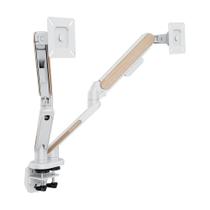 Suporte de Mesa Articulado para 2 Monitores de 17" a 39" FlexiSpot M9D, Ajustes com Pistão a Gás, VESA, Branco - M9D-WO