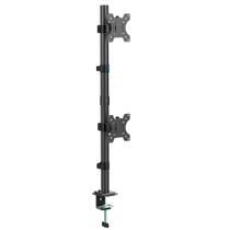 Suporte de Mesa Articulado para Monitor de 13" a 32" Ergofirst, Montagem Vertical, Ajuste de Inclinação, Altura e Giro, Preto - G01-C002N