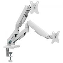 Suporte de Mesa Bluecase Ergo Flexy Articulado Para Dois Monitores de 17 a 32 Branco BSMTS021WBX
