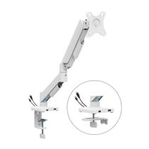 Suporte De Mesa Branco Ergo Flexy Para Monitor Articulado Suspensão 17" a 32" Bluecase BSMTS01U-1WBX
