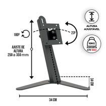 Suporte De Mesa Com Ajuste De Altura E Inclinação Para Monitor