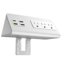 Suporte de Mesa de Cabeceira com Power Strip e Portas USB-C Suporte de Mesa de Cabeceira com Power Strip e Portas USB-C