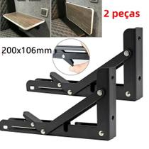 Suporte De Mesa Dobrável Com Acabamento Preto Para RV, Van, Motorhome, Caravana, Trailer, Food Truck Suporte De Mesa Dobrável Com Acabamento Preto Para RV, Van, Motorhome, Caravana, Trailer, Food Truck