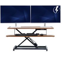 Suporte de mesa elétrico VIVO DESK-VE36N com altura ajustável de 91 cm