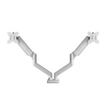 Suporte De Mesa Ergo Flexy Dois Monitores, 12" a 32", Tri-Articulado, Pistão a Gás, Até 20kg, Vesa