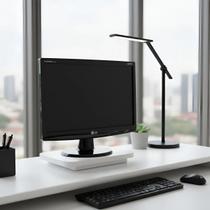 Suporte de Mesa Giratório 360 para Monitor Branco