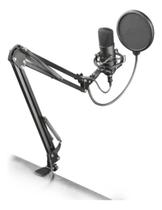 Suporte De Mesa P/ Podcast E Microfone Fifine A8 Articulado