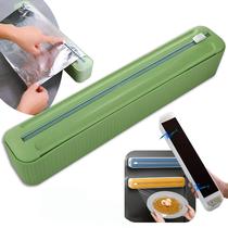 Suporte De Mesa Papel Filme Alumínio Plástico Pvc Manteiga Com Lamina De Cortar Top