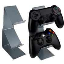 Suporte de Mesa Para 2 Controles Compatível com PS e Xbox Vexus - Prata - Genus Móveis
