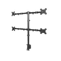 Suporte de Mesa para 4 Monitores Aço Reforçado, Padrão VESA e Organização Profissional