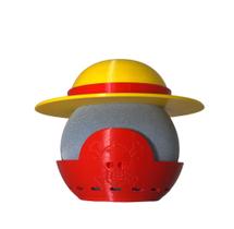 Suporte de Mesa para Alexa Echo Dot 4/5 - One Piece - Luffy Chapéu de Palha