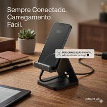 Suporte De Mesa Para Celular Com Carregador Personalizado