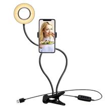 Suporte De Mesa Para Celular Ring Light E Self Luminaria Suporte De Mesa Para Celular Ring Light E Self Luminaria
