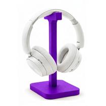 Suporte de Mesa para Headset Fone de Ouvido Gamer Roxo Escritório Computador Organização Colorido