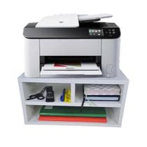 Suporte De Mesa Para Impressora Organizador Em 100% Mdf Com 3 Divisórias