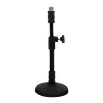 Suporte de Mesa Para Microfone Fixo Cromado C/Reg PS-02 BK Suporte de Mesa Para Microfone Fixo Cromado C/Reg PS-02 BK