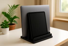 Suporte de mesa para tablet e notebook leve e resistente ideal para escritórios home office estudos e entretenimento Suporte de mesa para tablet e notebook leve e resistente ideal para escritórios home office estudos e entretenimento