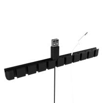 Suporte de Mesa Parede Organizador de Cabos USB 10 Cabos
