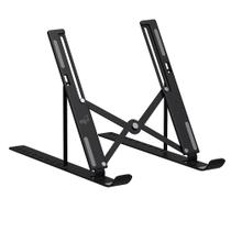 Suporte de Mesa Portátil para Notebook 10" a 17,3", 10 Níveis de Altura, Preto, NTB8520B, ELG Suporte de Mesa Portátil para Notebook 10" a 17,3", 10 Níveis de Altura, Preto, NTB8520B, ELG