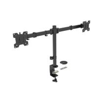 Suporte De Mesa Triarticulado Para 2 Monitores De 10" A 24" Prata Suporte De Mesa Triarticulado Para 2 Monitores De 10" A 24" Prata