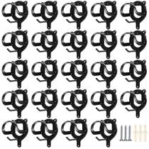 Suporte de metal Horse Bridle Rack LEIFIDE 24 unidades preto