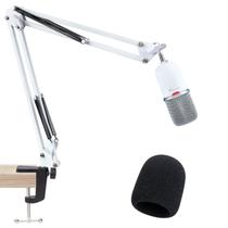 Suporte de microfone Boom Arm para HyperX SoloCast White da SUNMON