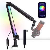 Suporte de microfone Boom Arm SUNMON RGB Light para HyperX QuadCast