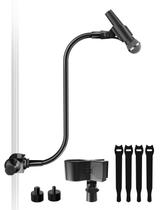 Suporte de microfone Gooseneck Etour de 19 polegadas com 2 suportes de microfone
