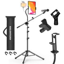 Suporte de Microfone Halostand Dobrável para iPad - com Clipe para Chão Suporte de Microfone Halostand Dobrável para iPad - com Clipe para Chão